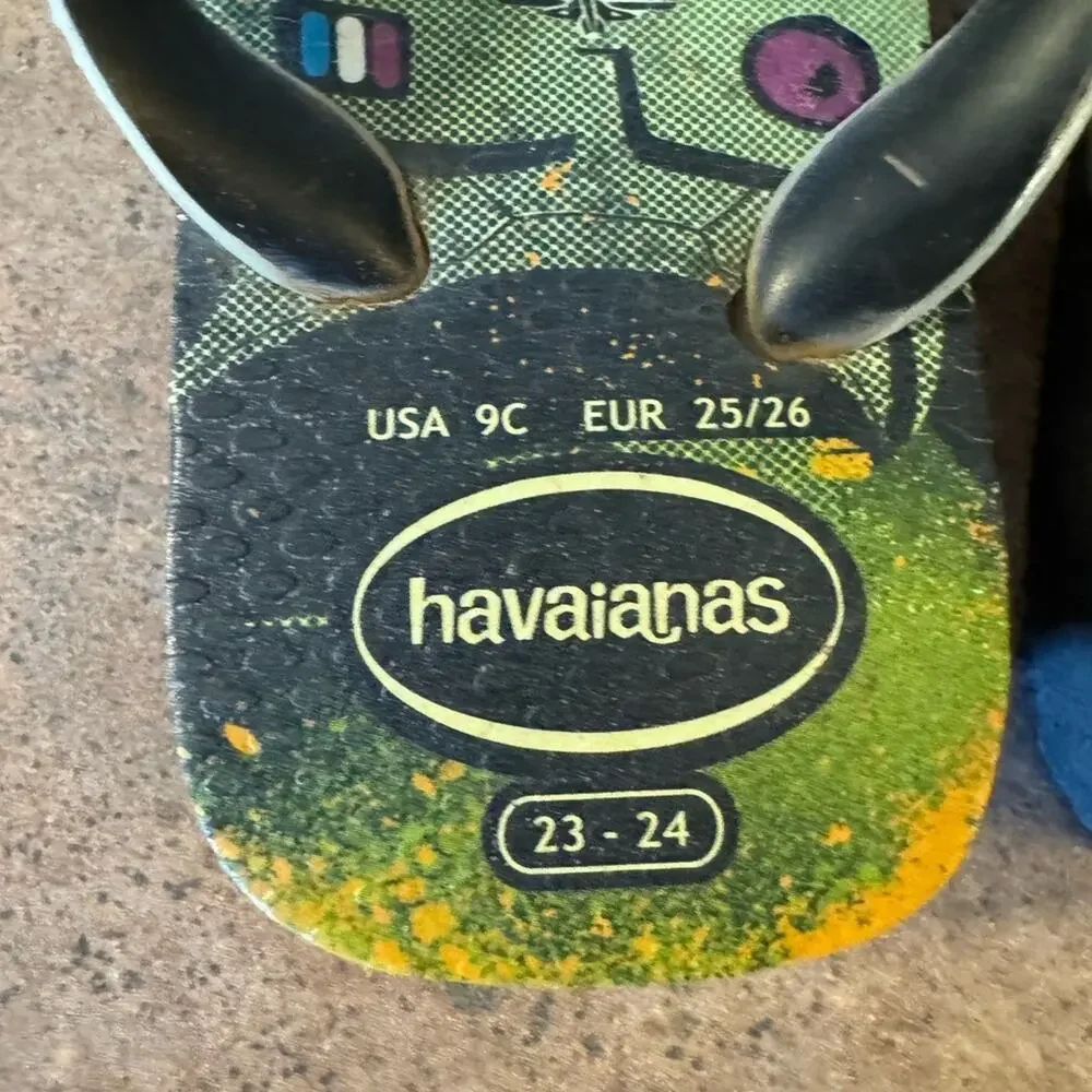 Havaianas Toy Story Space Ranger Kids Flip Flop Sandals Toddler Size 9